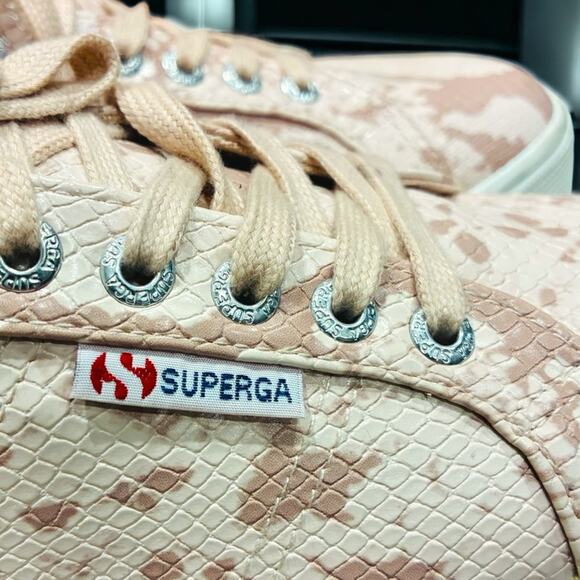 Superga beige/pink Slip-On Sneakers 41.5/ 10.5 - 11 - Picture 5 of 8